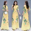 Abbigliamento etnico 2023 Aodai Vietnam Cheongsam Qipao Abito cinese Vietnamita Tradizionale elegante moderno Donna Consegna drop Abbigliamento Otxv0