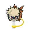 jongens jeugd Japanse strip anime cartoon siliconen stroompers accessoires dekken charmes herbruikbaar splashbestendig drinken stofplug decoratief 8 mm stro feest