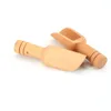 Spoons 200Pcs Wooden Spoon Coffee Tea Scoops Mini Candy Bath Salt Spices Flavors Crafts Antique Kitchen Accessories