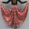 chinese Tibetan Big Dance Skirt Woman Traditial Dancing Costune for Stage Female Festival Spanish Flamenco Skirt for Stage I28t#