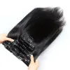 Clip In Hair Extensions Human Virgin 70-160G Different Color Brazilian Drop Delivery Products Remy Dhqg0