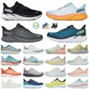 Hokka One Bondi 8 scarpe da corsa sneaker da donna Sneaker Clifton 9 Men Blakc White Harbour Mens Donne allenatori Runnners 36-48m