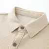 Camicie casual da uomo 2024 Camicia monopetto abbottonata giacca verticale ed elegante senza pilling allentata spessa