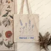 1 PC OSTATNI Osiągnięcie mojego dwudziestu Indigo RM TOTE TOG TOG CANVAS TORBA REMPER DO TRAVEL DENSABLE WOME WORM S3DM#