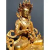 Statuette decorative 12'' Bronzo Dorato Casa Feng Shui Tempio Buddismo Statua di Buddha Vajrasattva