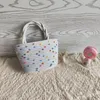 Sacs de rangement Fil de coton Sac de plage Bébé Pleine Lune Année Retour Mariage Main Cadeau Net Rouge Femme Paille Tissée