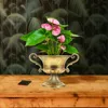 Vasen, Metall-Blumentopf, Eisenvase, Retro-Blumentopf, Haushalt, dekorative Gartendekoration