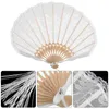 Figurines décoratines Handheld Vintage Lace Pliage ventilateur Prom Part Party Fleur Fleurs pliables Femmes d'honneur