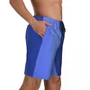 Shorts pour hommes Deux tons Ocean Board Summer Blue Texture Surf Beach Hommes Séchage rapide Casual Custom Plus Taille Maillot de bain