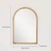 1 st houten make-up muur hangende decoratieve boogframe spiegel, woondecoratie