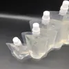 Förvaringspåsar 10st transparent plastpåse återanvändbar slitstark flaska för vätskedryckt förseglad förpackningspåse med munstycke