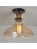 Ceiling Lights Retro Glass Lamp E27 Simplicity Industrial Style Loft Cloakroom Balcony Hallway Porch Light