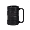 Mugs Creative Funny Ceramic Tire 500ml Large Capacity Coffee Mug Breakfast Cereal Milk Tea Water Cup Novelty Gifts Drop