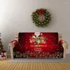 Couvre-chaise Sofa Hlebcovers Reversible Santa Claus Christmas Habver