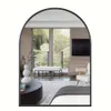 1pc Arch Bathroom Wall, Golden/black Wall Mounted Makeup Mirror for Living Room, Bedroom, Bathroom, Entryway & Hallway, Home Decorations