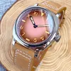 Vintage California Mechanical Watch Men S NH35 MOVT 42 mm nurka stalowa zegarek bez polskiej skrzynki 2 ręce ar Sapphire Glass 240327