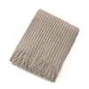 Couvertures nordiques à lancer couverture de couverture de canapé en tricot Bureau de la sieste Sieste Air Climatiseur Bohemian El Decor Bedpread Towel