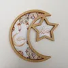 Plaques Eid Wooden Tray Reliable Star Moon pour les fêtes à domicile Décor Festive Serving Célébrations