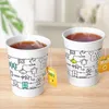 Bicchieri usa e getta Cannucce 100 pezzi di carta naturale addensata per uso domestico riciclabile e degradabile caffè latte tè bicchieri