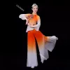 classical dance woman graceful Chinese style Yingshan red Yangko dr fan dance umbrella dance performance set Q3ww#