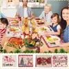 Table Mats Christmas Placemats For Dining 43X 34Cm Seasonal Winter Xmas Snowflakes Holiday Washable Dinner Set 6 With
