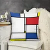 Kudde Mondrian Minimalist de Stijl Modern Art I.i? Fatfatin Throw Case Christmas Pillowcases täcker soffa
