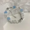 Bracelets de charme exquis brillant zircon étoile lune perle cristal perles bracelet pour femmes personnalité mode fête de mariage bijoux cadeaux