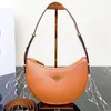 Mirror quality Womens triangle Underarm half moon bag Tote mens pochette leather crescent Luxurys Designer bag strap Fashion mini Crossbody handbag shoulder Bags