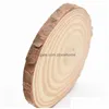 Craft Tools Craft Tools Thicken Natural Pine Round Wood Slices Unfinished Circles With Tree Bark Log Discs Diy Crafts Christmas Party Dhacs