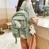 Novo Coreano Grande Capacidade Mochilas Mulheres Kawaii High Students School Bag Para Adolescente Meninas Doce À Prova D 'Água Sacos de Viagem Escolar 209S #