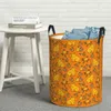 オレンジ色の洗濯袋Capybara葉の葉の保管バスケットの頑丈で耐久性のあるキッチンのおもちゃに最適