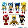 Fyllda plyschdjur Partihandel 25-45 cm Sonic Hedgehog P Toy Childrens Play Companion Söt ryggsäck Holiday Gift Drop Delivery Toys DHCR6