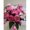 Dekorativa blommor kransar 2023 Silk Rose Peony Artificial Beautif Flores Bouquet For Party Home Decoration Mariage Fake A49B25 Drop D DHCPA