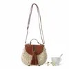 Neue Fi Woven Tasche für Frau Schulter Stroh Tasche Casual Sommer Tasche für Weibliche Süße Stil Strand Frauen Menger Taschen o2Vj #