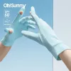 OHSUnny Summer Light Atmable Sunscreen Driving Handschuhe New Tech Keramic Stoff UPF 2000+ Anti -UV -Slip für Outdoor -Radfahren