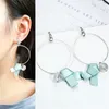 Stud Earrings 2024 Top Simple Geometric Big Circle Clip On Earring Bow Ball For Women Fake Piercing Ear Cuff Jewelry