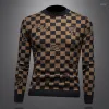 Maglioni maschili autunno maglione di alta qualità inverno moda jacquard lussuoso piloti casual lavorati maschio slim fit lana 5xl drop delivery dhe6n