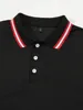 Mens Classic Shortsleeved Polo Shirt Summer Top swobodne tshirt kołnierz gumicz