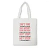 Storage Bags Bad Blood Security Guard Version Taylor Music Tote Bag Swift 1989 Canvas