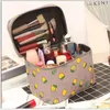 Kvinnors stora kapacitet kosmetisk väska toalettartilagringsorganisatör Beauty Pouch Girls Travel Foldbar Waterproof Makeup Case Handbag B9T8#