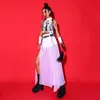 Chinesischen Stil Jazz Dance Kostüm Frauen Gogo Leistung Outfits Weißen Anzug Nachtclub DJ Pole Dance Kleidung Bühne Tragen BL11687 f5tS #