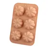 Baking Moulds Silicone 3D Pumpkin Cake Mold Fall Muffin Cakelet Pan Thanksgiving Suitable For Decoration Fondant