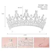 Venda quente Acessórios de casamento Noiva Rhineste Crystal Crown Tiaras para Queens Cora M4Qt #