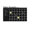 壁紙ボードプランカレンダー月スケジュールメモステッカー60x92ウォールブラックボードの家の装飾