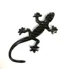 Window Stickers Carbon Fiber Gecko Car Body Cover Scratch 3D Personlig svansmodifiering Dekorativ wat