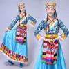 Nieuwe Tibetaanse dans dr etnische stijl grote rok vierkante dansvoorstelling dr volwassen lg rok mouw dr vrouwelijke 837A #