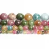 4/6/8/10 mm de haut Quélity Perles Tourmaline Stone Natural Round Perles en vrac colorées pour les bijoux Bracelets Fournisseurs Accessoire