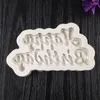 Baking Moulds DIY Happy Birthday Letter Form Silicone Mold Ice Jelly Chocolate Cake Sugar Party Making Decoration Tools