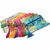 Storage Bags 10 Pcs Zipped Zipper Jewelry Jade Vintage Chinese Style Pouch Package Bracelet Miss