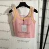 Summer Hollow Camis Designer Camisole Tees Girls Lovely Charm Vests Beach Style Sleeveless Shirt Weave Design Camis